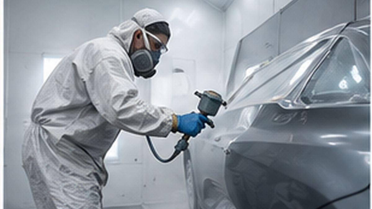 Pintura automotriz en cabina